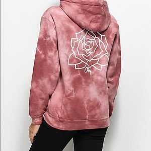 Obey Mira Rosa Dusty Rose Tie Dye Hoodie